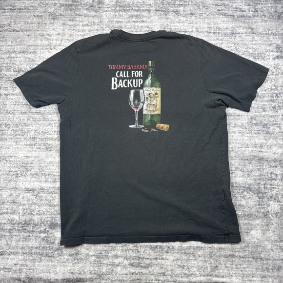 Tommy Bahama Other - Tommy Bahama Logo Shirt Call For Back Up Shirt Tee Mens Size M Black